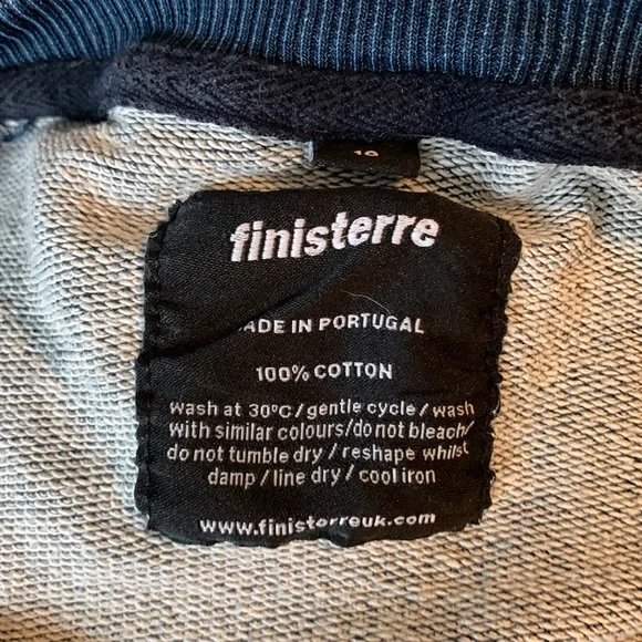 Finisterre Indigo Blue Sweatshirt Dress UK 10 - Picture 6 of 8